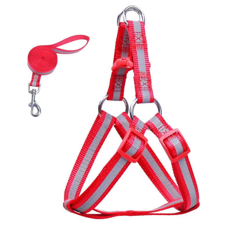 Reflective Pet Harness Set