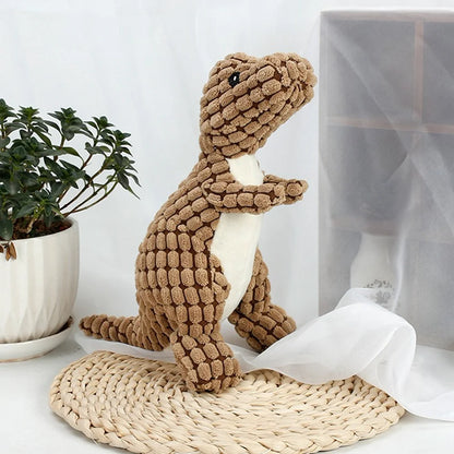 Dinosaur Plush Chew Toy for Pets
