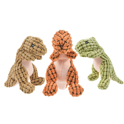 Dinosaur Plush Chew Toy for Pets