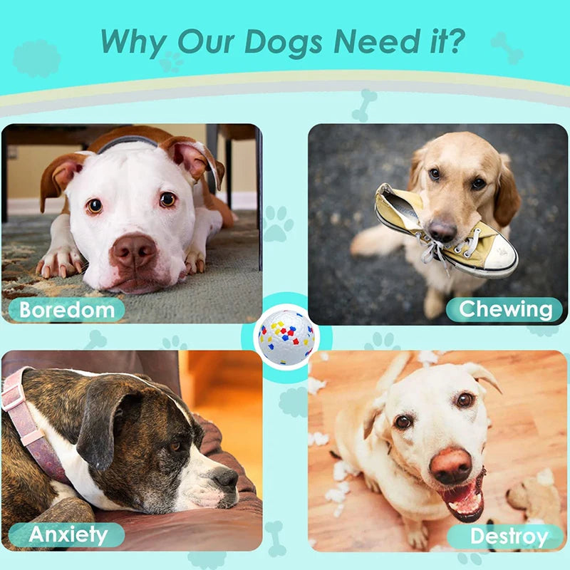 Bite-Resistant Dog Chew Ball Toy
