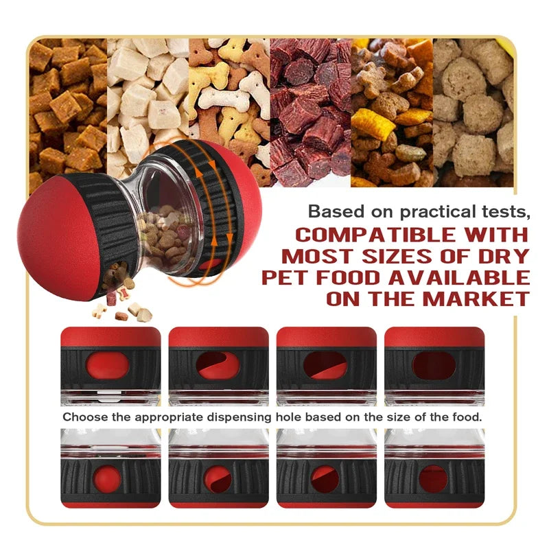 Interactive Dog Toy with Leaky Food Ball