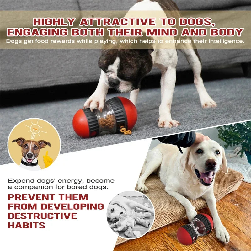 Interactive Dog Toy with Leaky Food Ball