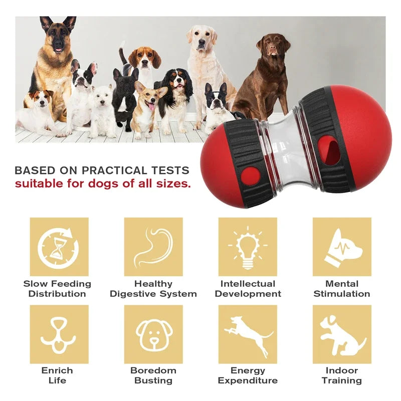 Interactive Dog Toy with Leaky Food Ball
