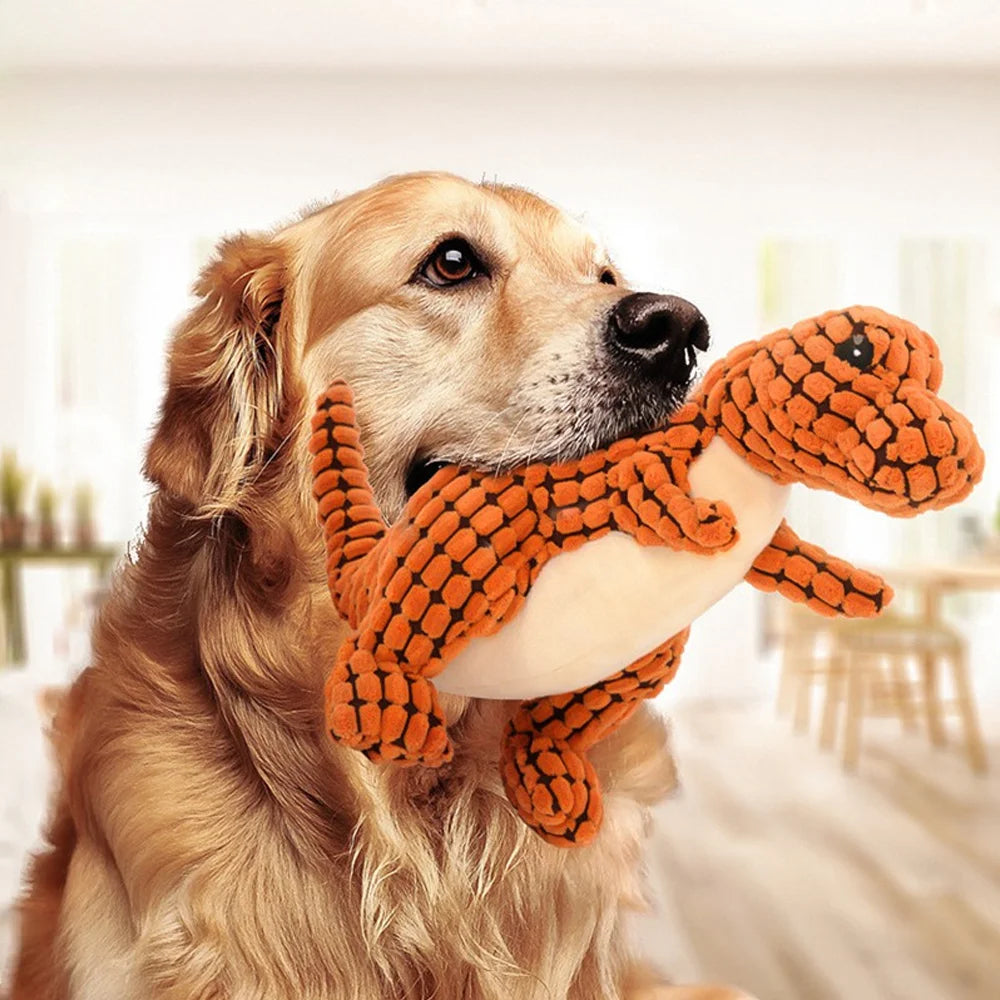 Dinosaur Plush Chew Toy for Pets