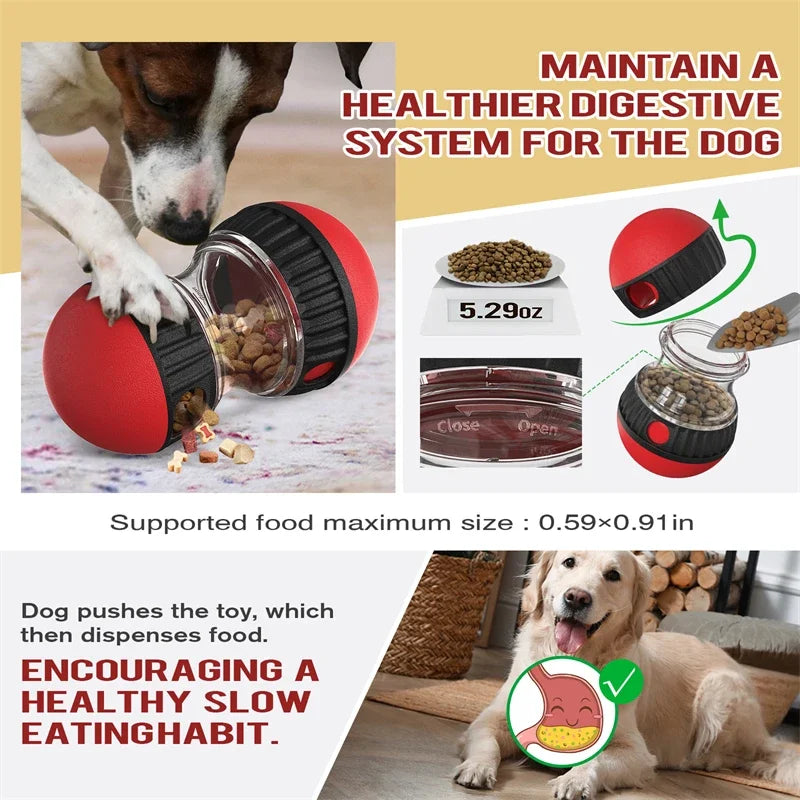 Interactive Dog Toy with Leaky Food Ball